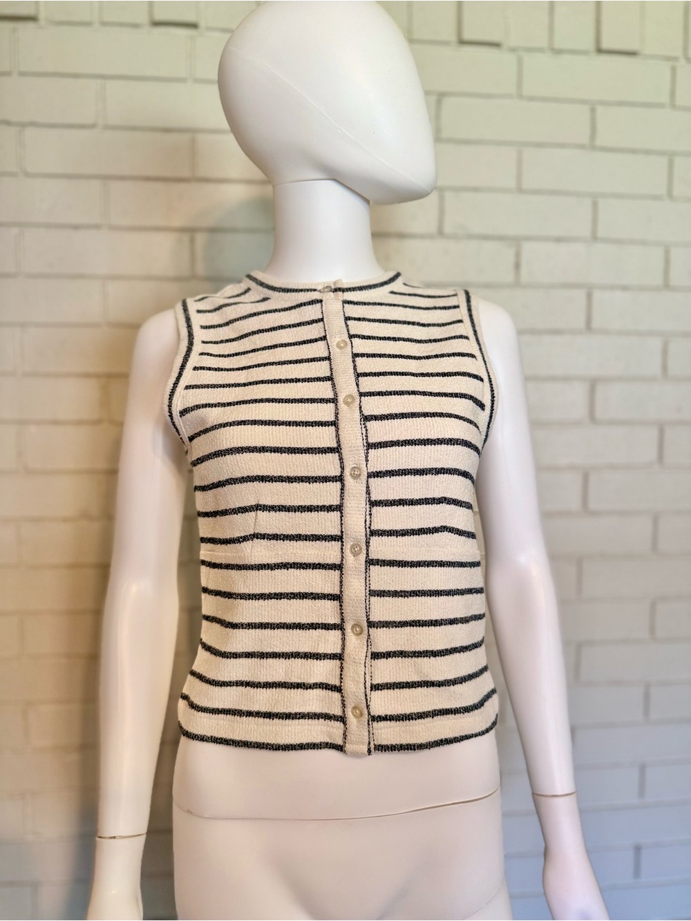 Madewell Split-Crewneck Cardigan Tank